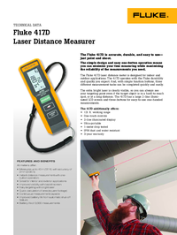 Thumbnail of document Data Sheet - 417D Laser Distance Meter